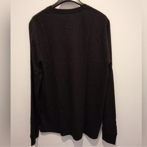 NWT 🏔️🥾🌲 LEVI’S BLACK/RED LONG SLEEVE 100% COTTON RED TAG LOGO TSHIRT Mens XL - Picture 7 of 10